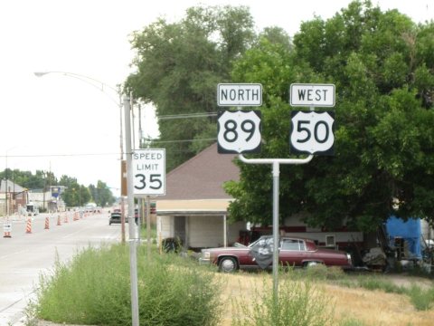 NB US-89-WB US-50 Shields in