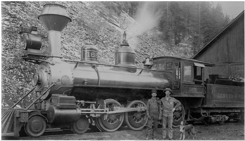 D&RG 168, Class 47, T-12, Ouray, Colorado engine house