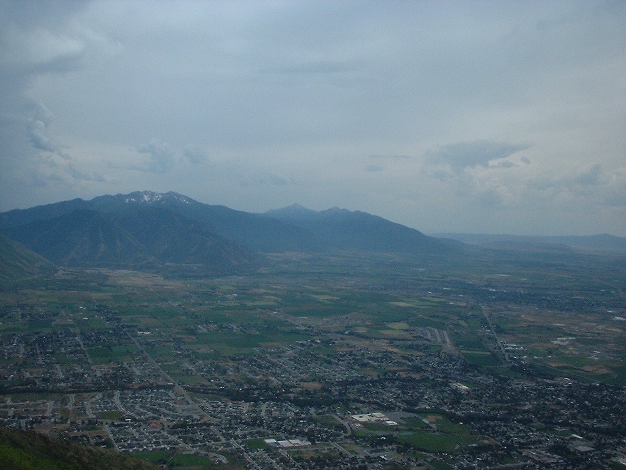 Looking down on west Mapleton, Utah, Jun 04