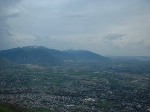 Looking down on west Mapleton, Utah, Jun 04