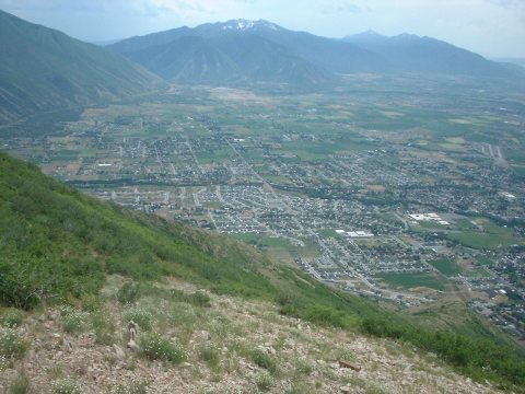 Looking down on east Springville, Jun 04