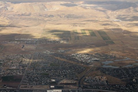 South Jordan and Foot of Oquirrah Mountains