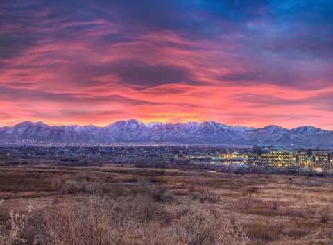 Another view of the sunset over