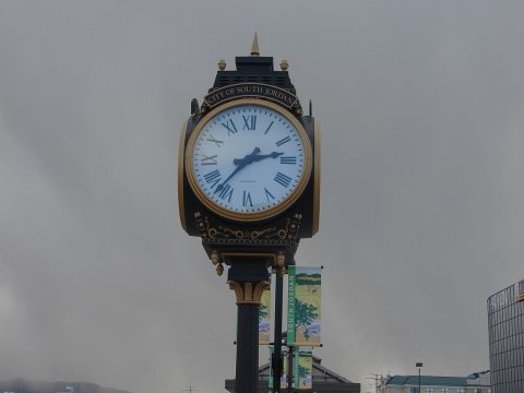 South Jordan Station clock