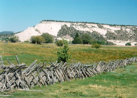 Scenic Byway 12 - Old, Pioneer-Era Fence in