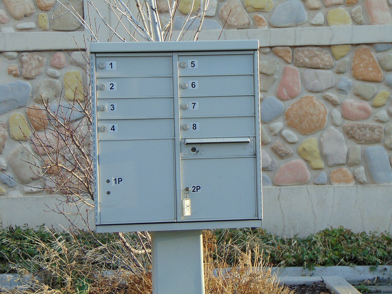 Business letter boxes in Orem, Utah, Mar 16