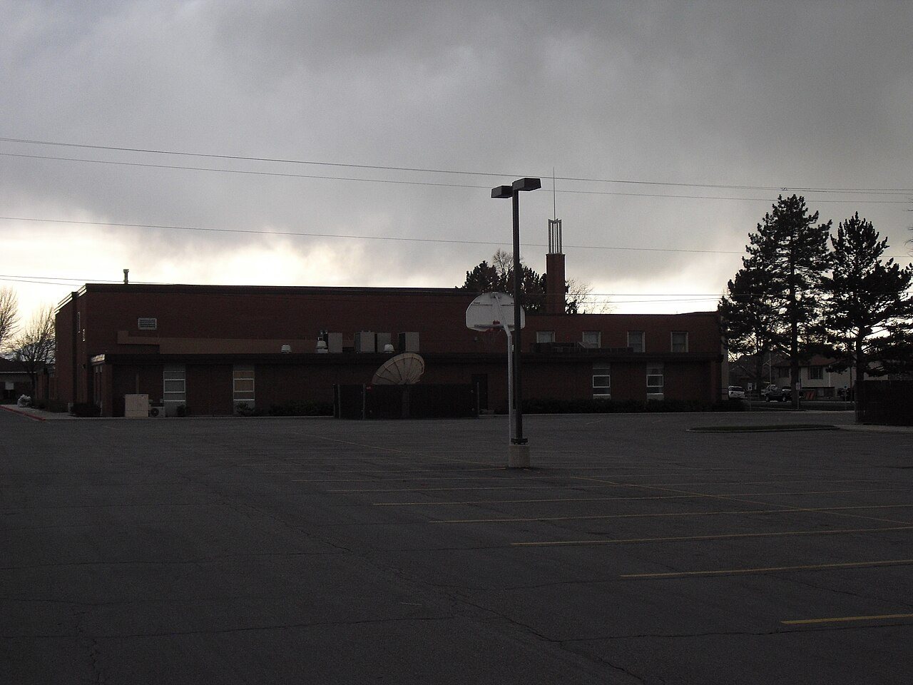 Mormon Church basketball hoop