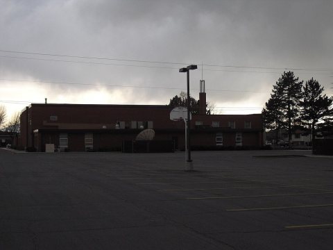 Mormon Church basketball hoop