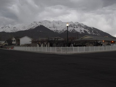 Mount Timpanogos as seen from central