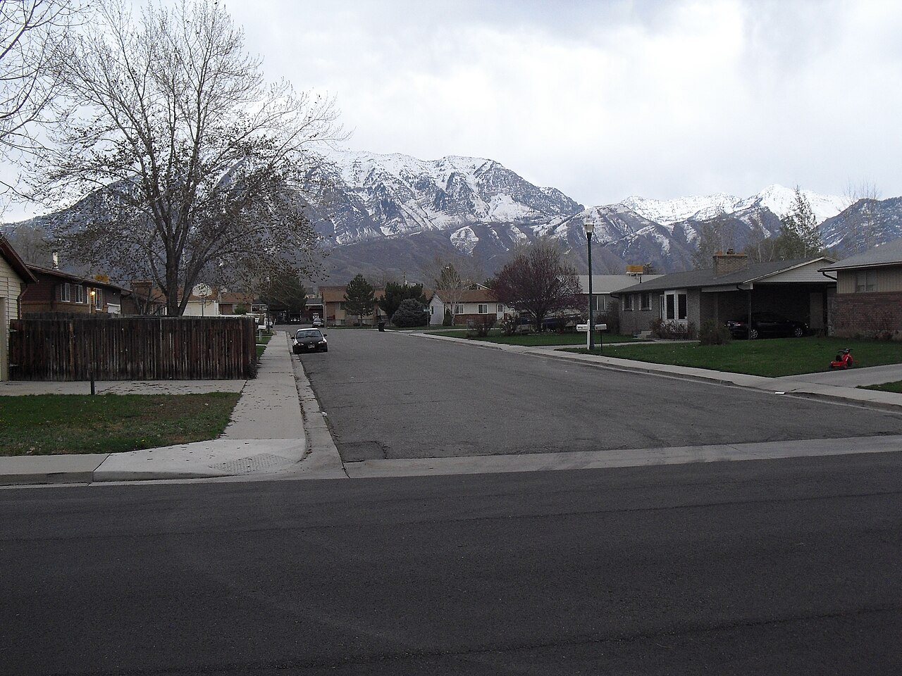 Squaw mountain as seen from Central
