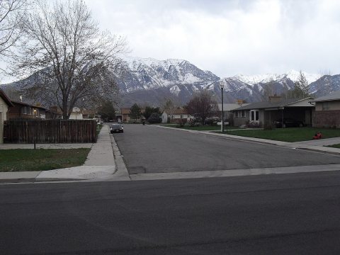 Squaw mountain as seen from Central