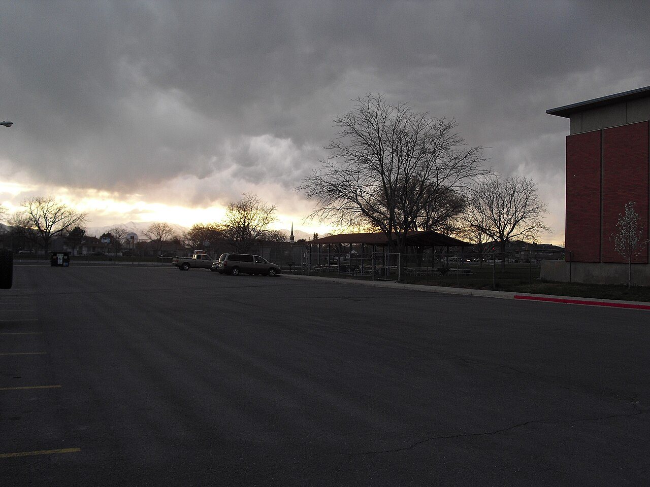 The park before the storm