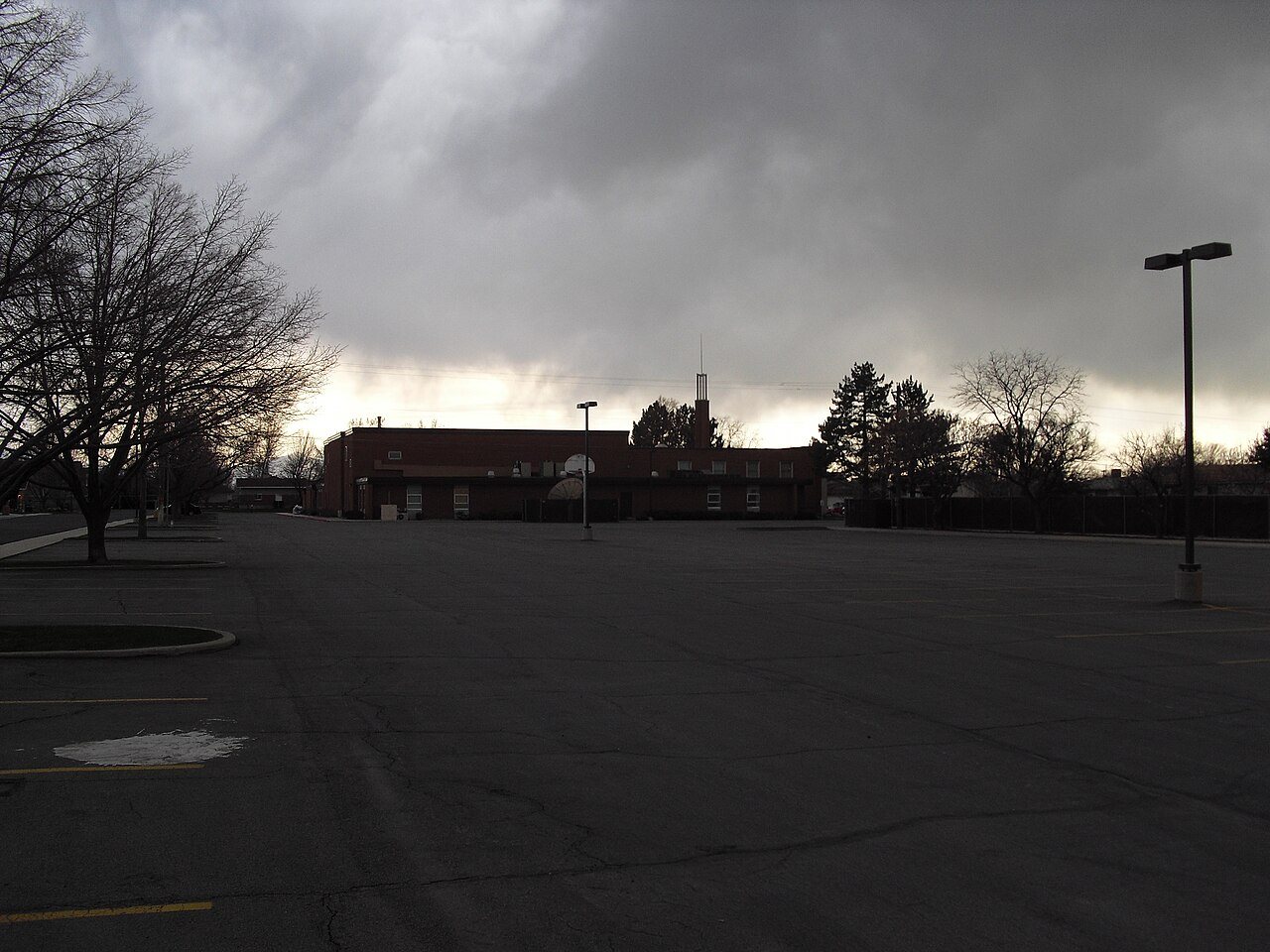 Mormon Church parking lot
