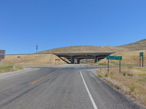 North at I-84 & SR-83 interchange, Howell, Utah, Jun 17