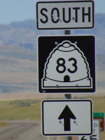 SR-83 shield in Howell, Utah, Jun 17