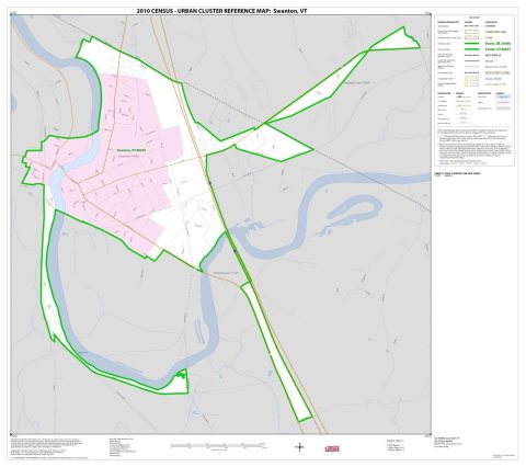 2010 Census Urban Cluster Reference Map for