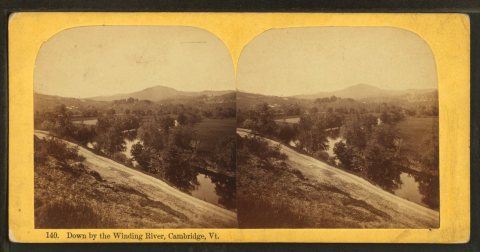 Down by the winding river, Cambridge, Vt.Alternate Title: Green Mountain scenery