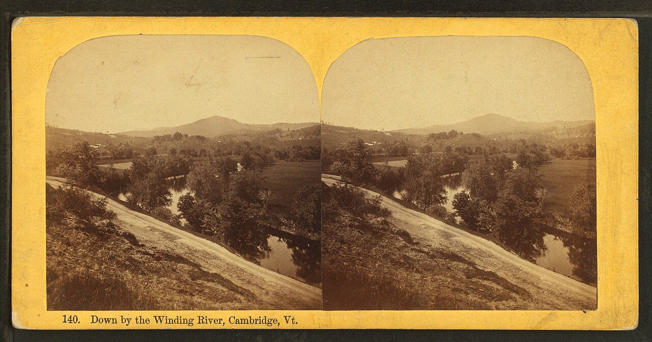 Down by the winding river, Cambridge, Vt.Alternate Title: Green Mountain scenery
