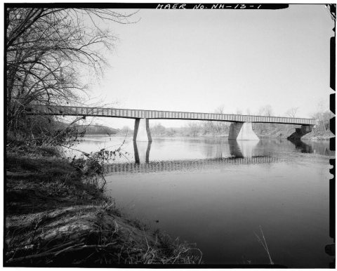 Walpole-Westminster Bridge, Spanning Connecticut River between Walpole, NH & Westminster, VT, Walpole, Cheshire County,…