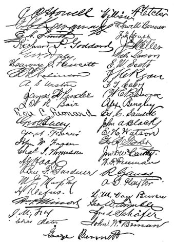 Olden Times in Colorado - Signatures of the Committee of Safety page 2