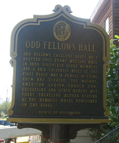 Odd Fellows Hall Marker