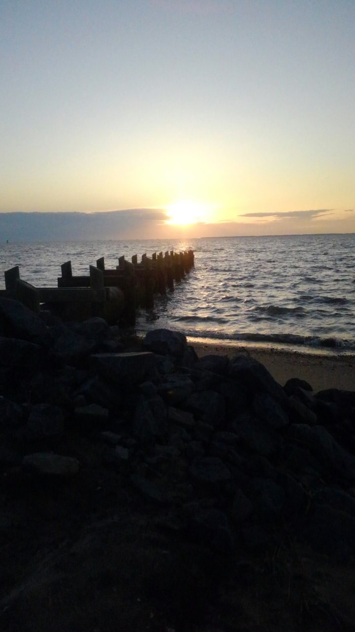 Beach at Saxis Island Virginia