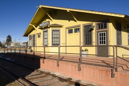 Frontier Pathways Scenic and Historic Byway - Outside View from Dock and Loading Side of the Westcliffe Station