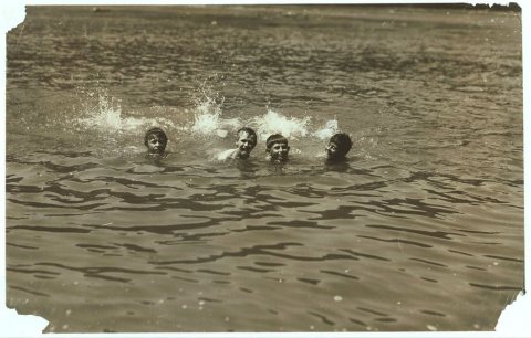 Mill boys' recreation. A Sunday swim. Base-ball on Sunday is tabooed here. Sunday-school and church are well attended. …