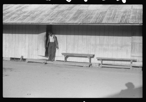 Untitled photo, possibly related to: Living quarters for migratory agricultural workers at Webster Canning Company