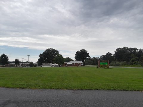 Grounds and sign, Louisa County High School