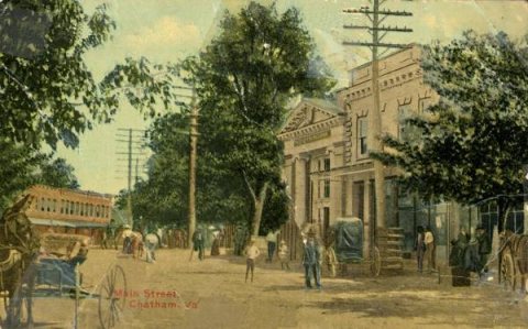 North Main Street Chatham Virginia 1909