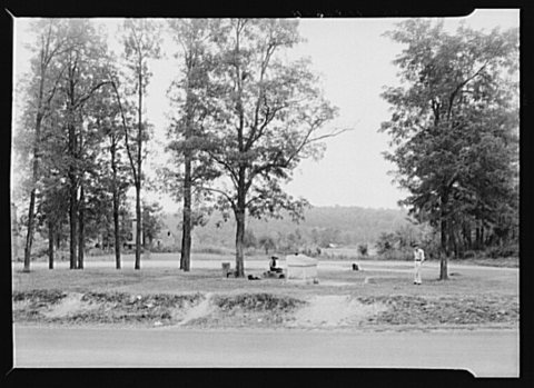 Surrender ground in the village square. Appomattox, Virginia