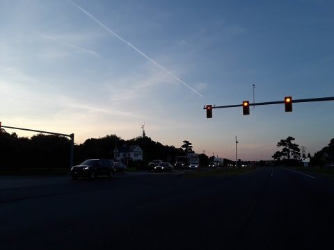 US 13 by sunset