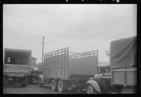 Empty truck going back south at Cape Charles ferry