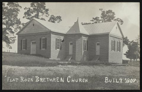 "Flat Rock" Brethren Church, built 1907