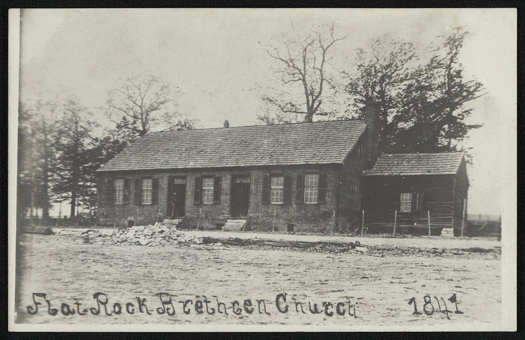 Flat Rock Brethren Church, 1841