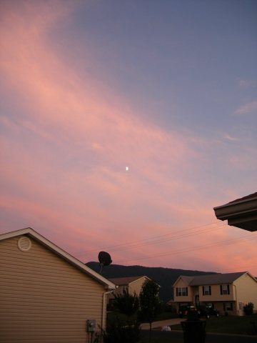 Strasburg Sunset with Moon