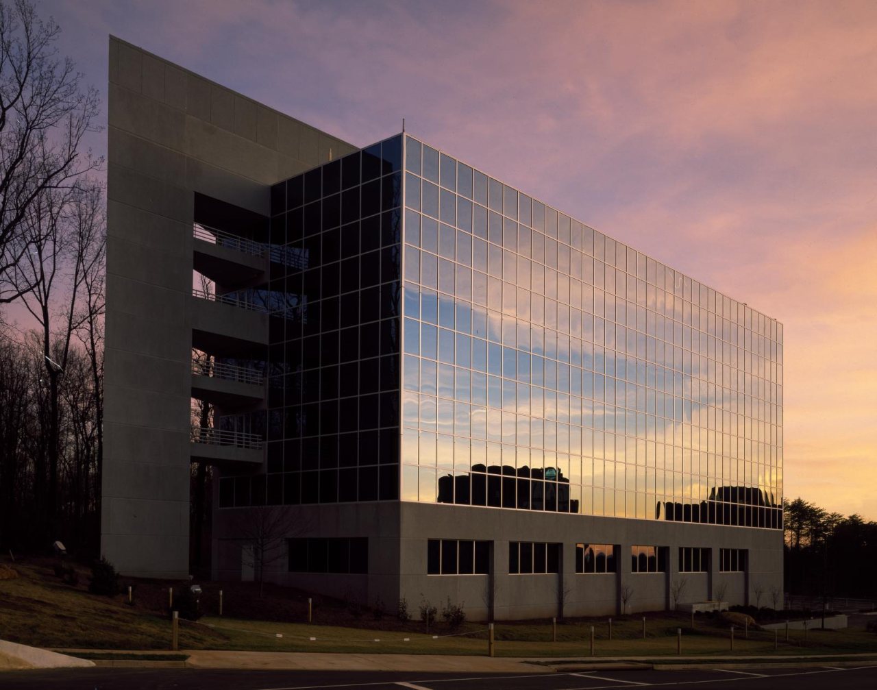 Modern office building in northern Virginia
