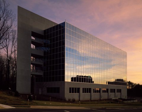 Modern office building in northern Virginia