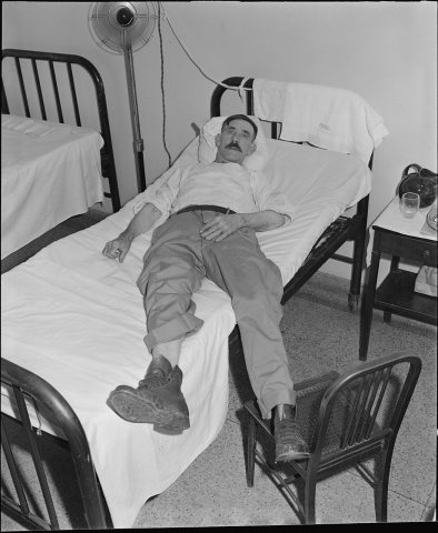 John Looney who works for the Crystal Coal Company, in the Vansant mine was ruptured when he threw rocks across the... …