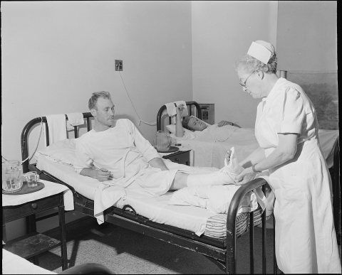 Paris Duty who works for the Pocahontas Corporation at the Amonate Mine, received a broken leg in mine coal car... - NA…