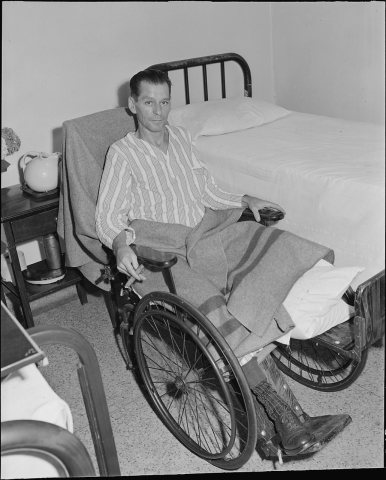 Robert Lee Donley who works for the Pocahontas Corporation, at the Amonate Mine, lost a leg when he was crushed... - NA…