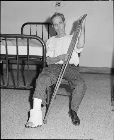 Dominice Napoli who works for the Pando Coal Company, at the Rosan Mine, received a crushed ankle in a slate fall.... -…