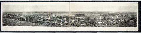 Birds eye view of Abingdon, Va