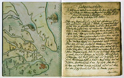 Map of Williamsburg Virginia 1702 Franz Michel