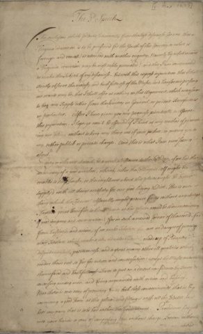 Transcript of 3rd May Day speech 1699