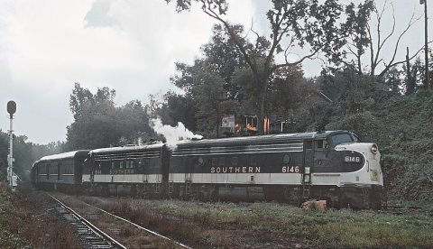 Detouring Southern Railway Passenger Trains - 3 Photos