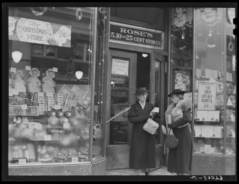 Christmas shopping. Radford, Virginia