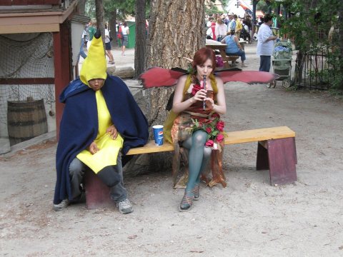 A Nymph Playing With a Banana