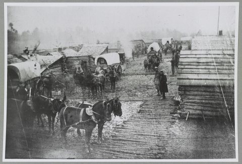 Winter camp near Manassas, Virginia